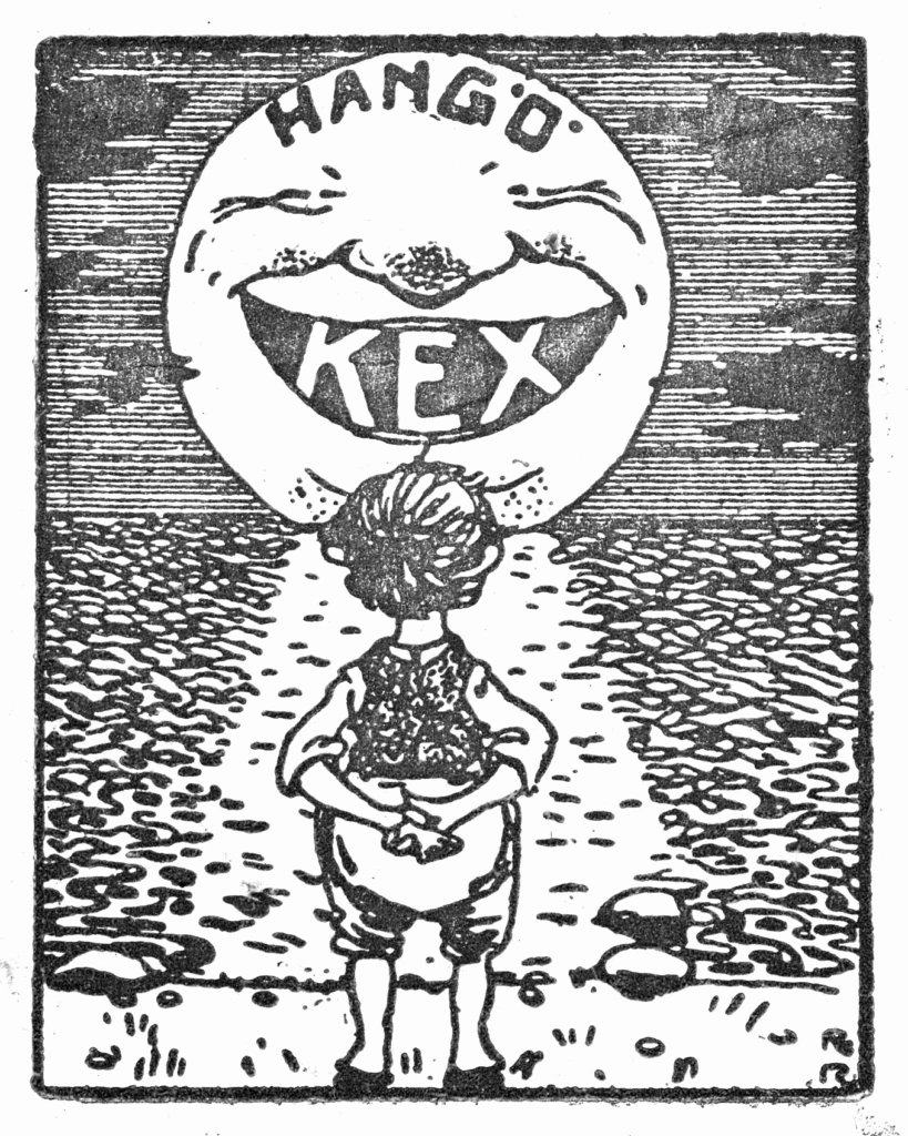 Hangö Kex -mainos. Hangö Kex -reklam. Hangö Kex ad.